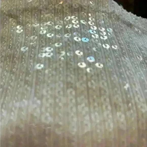 White sequined tank top by The Limited size Medium. Timeless! - Picture 4 of 5